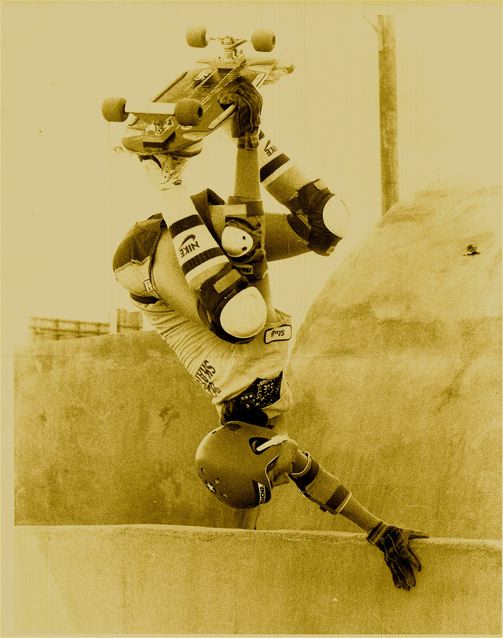 Todd ruling the fabled High Roller Skatepark