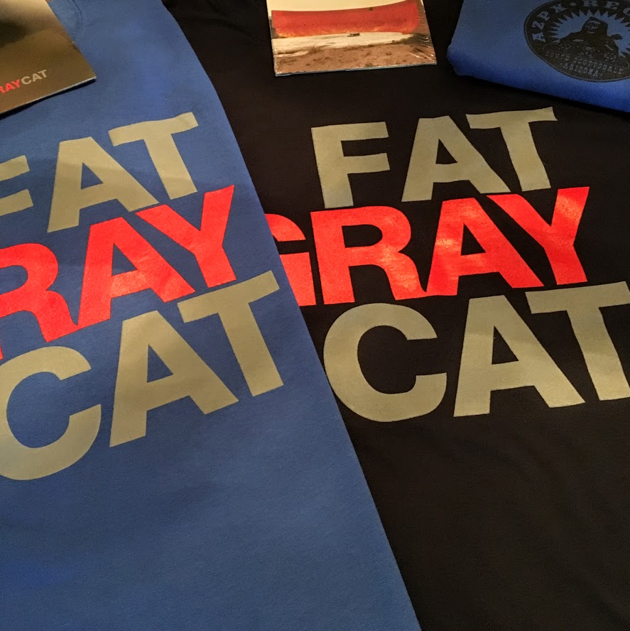 Fat Gray Cat T-shirts Available in Store