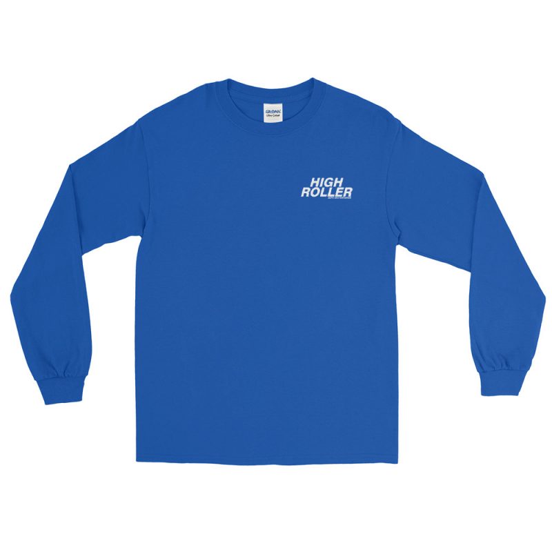 High Roller Skateboard Park Blue Long Sleeve T-Shirt - Image 2