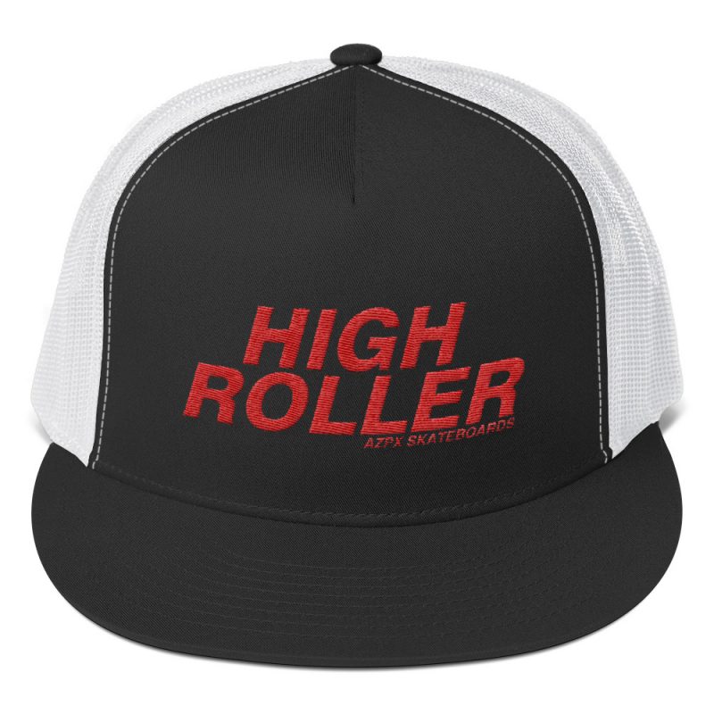 High Roller Skateboard Park Black/White Trucker Hat