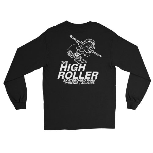 High Roller Skateboard Park Black Long Sleeve T-Shirt