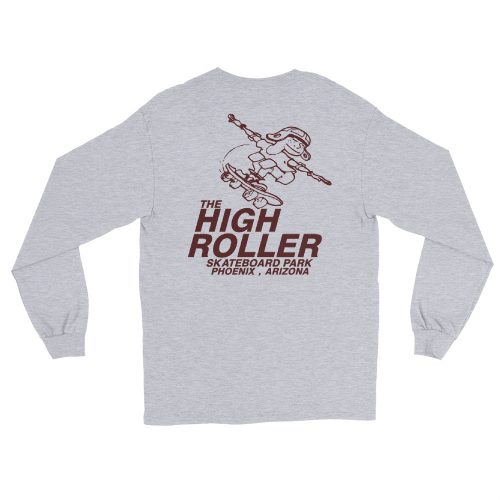 High Roller Skateboard Park Grey Long Sleeve T-Shirt