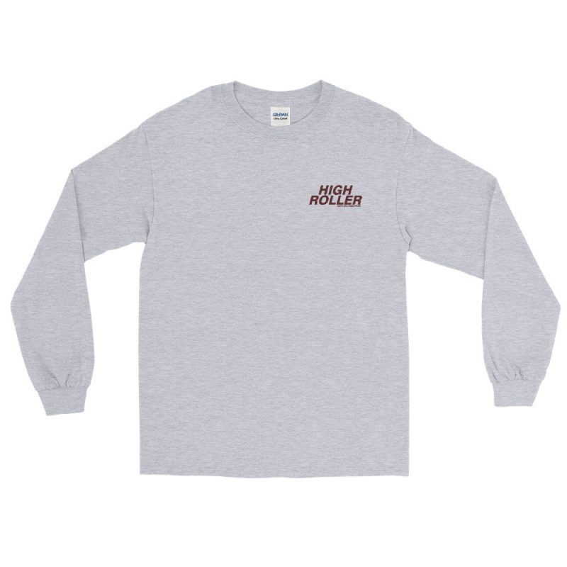 High Roller Skateboard Park Grey Long Sleeve T-Shirt - Image 2