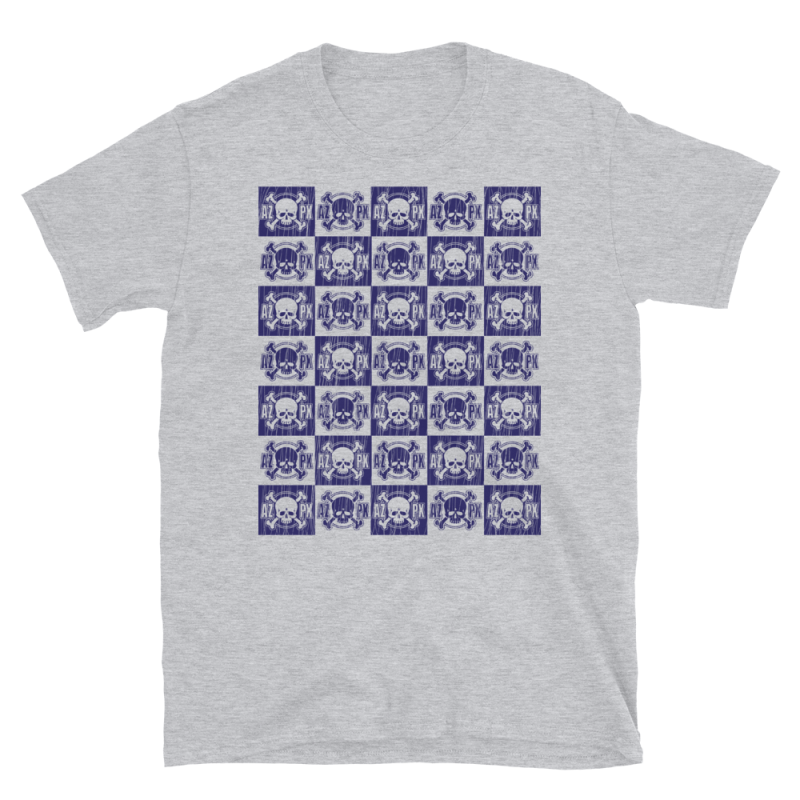 AZPX Checkers Specially Priced T-Shirt Blue Print