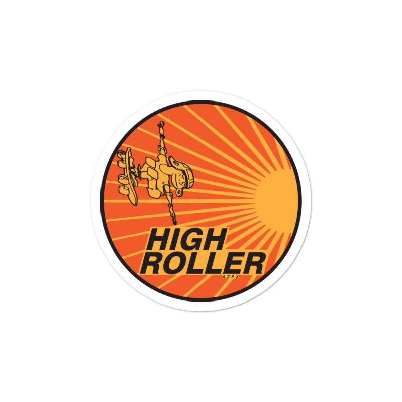 High Roller Round Logo Sticker - Image 3