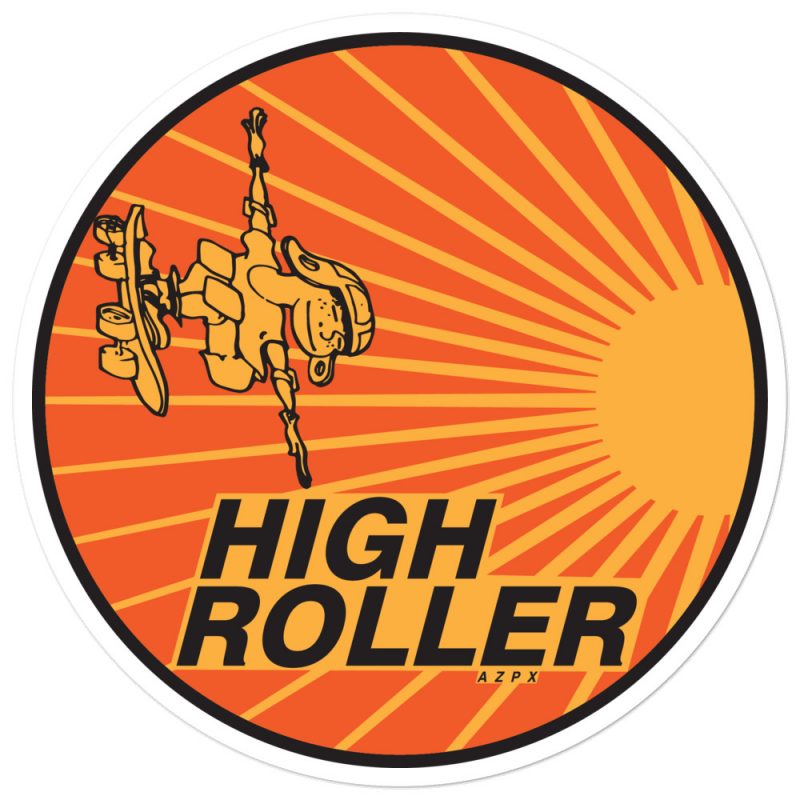 High Roller Round Logo Sticker