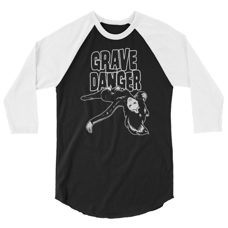 Grave Danger 3/4 Sleeve Raglan Shirt