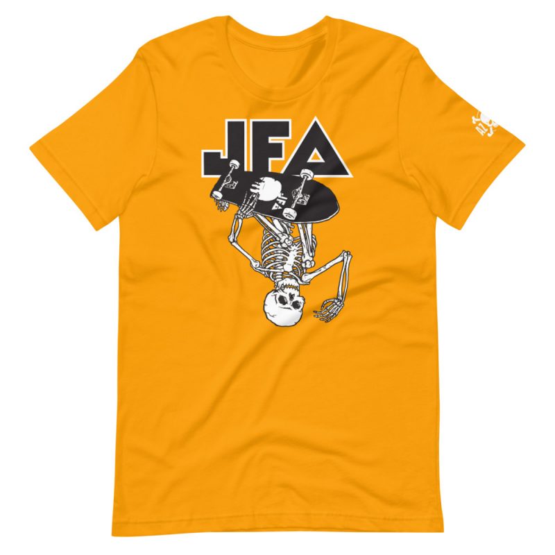 JFA Indy-Air Soft/Fitted Unisex T-Shirt Black/White Print - Image 8