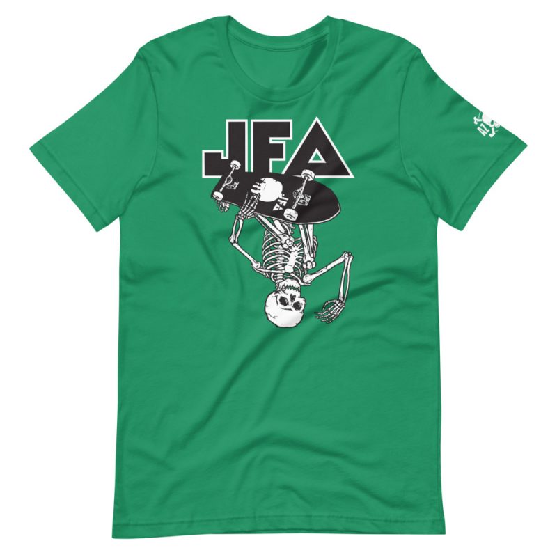 JFA Indy-Air Soft/Fitted Unisex T-Shirt Black/White Print - Image 7