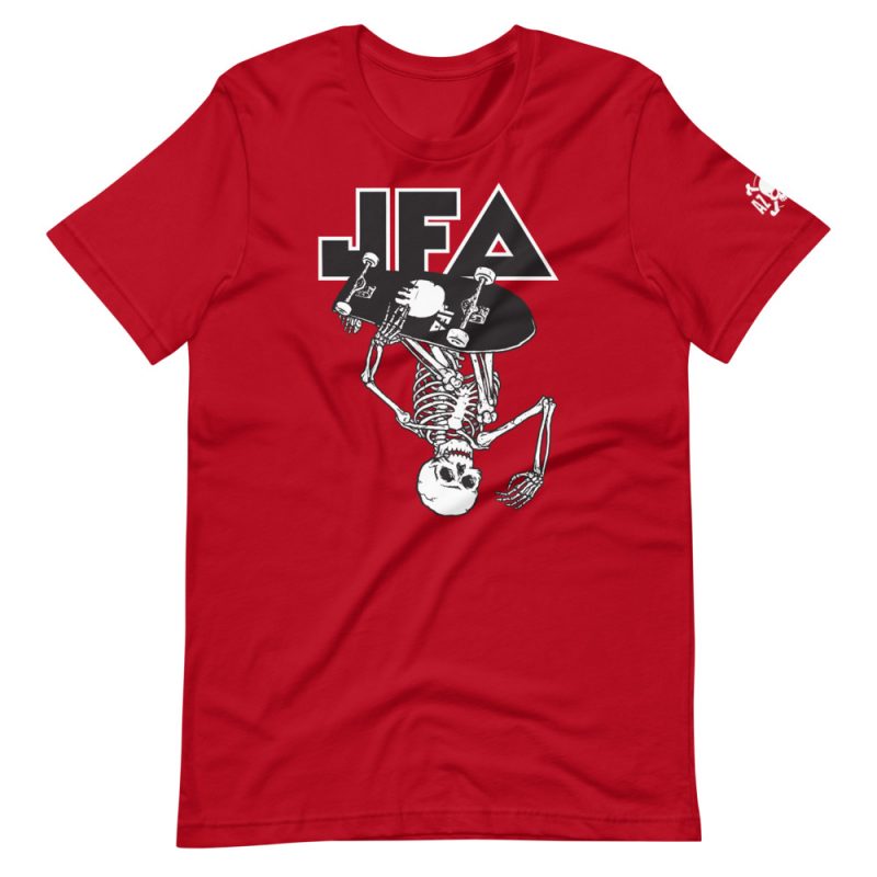 JFA Indy-Air Soft/Fitted Unisex T-Shirt Black/White Print