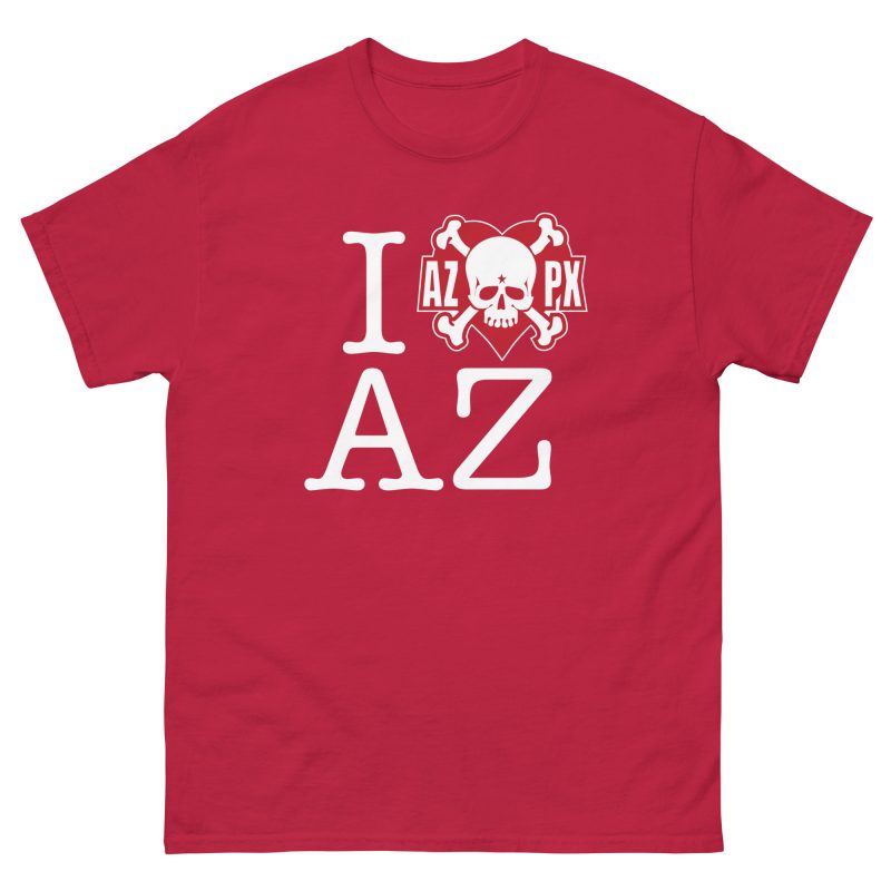 AZPX I Heart AZ Classic Fit T-Shirt White Print - Image 2