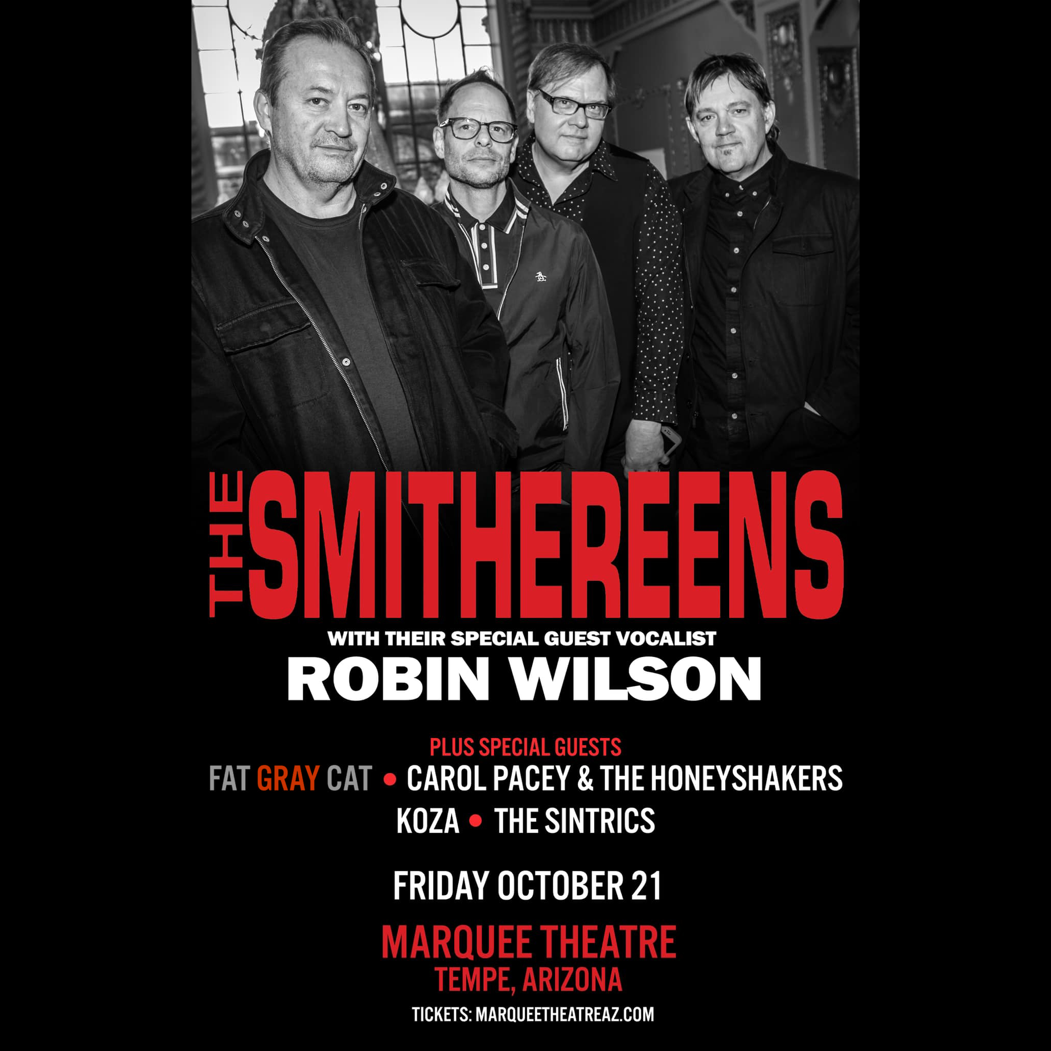 Fat Gray Cat Opening for The Smithereens with Guest Vocalist Robin Wilson October 21