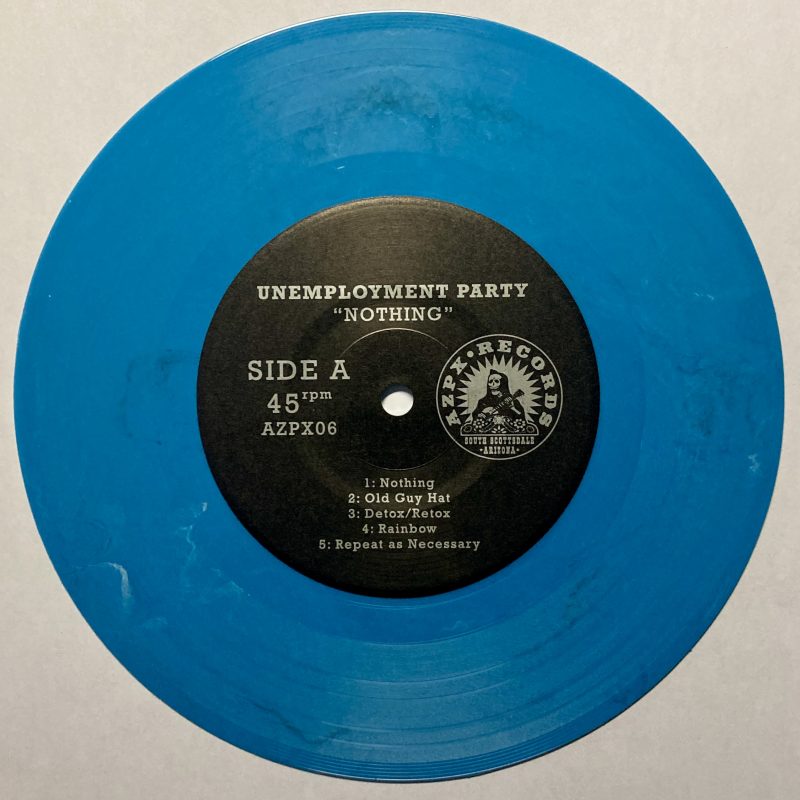 AZPX06: Unemployment Party/Awful Noise 'Nothing/Self-Titled' 7" Vinyl - Image 9