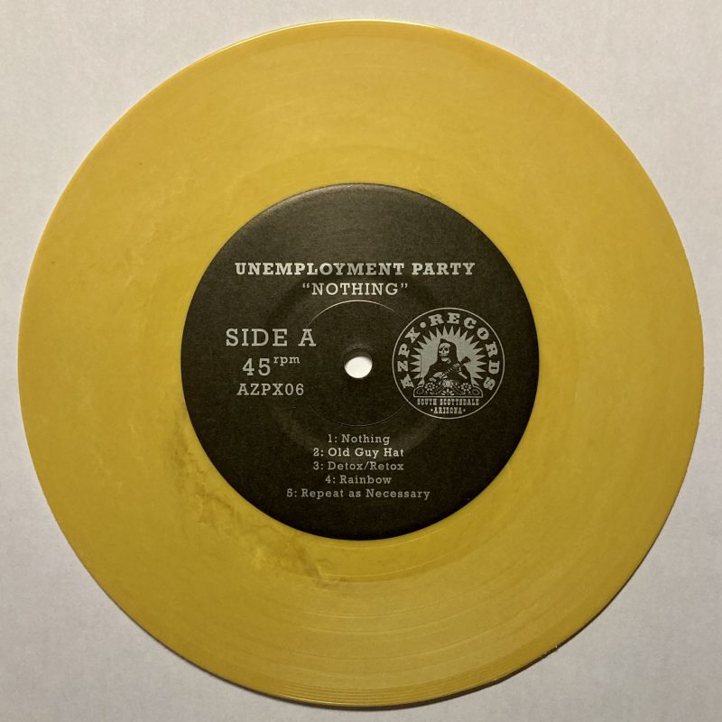 AZPX06: Unemployment Party/Awful Noise 'Nothing/Self-Titled' 7" Vinyl - Image 10