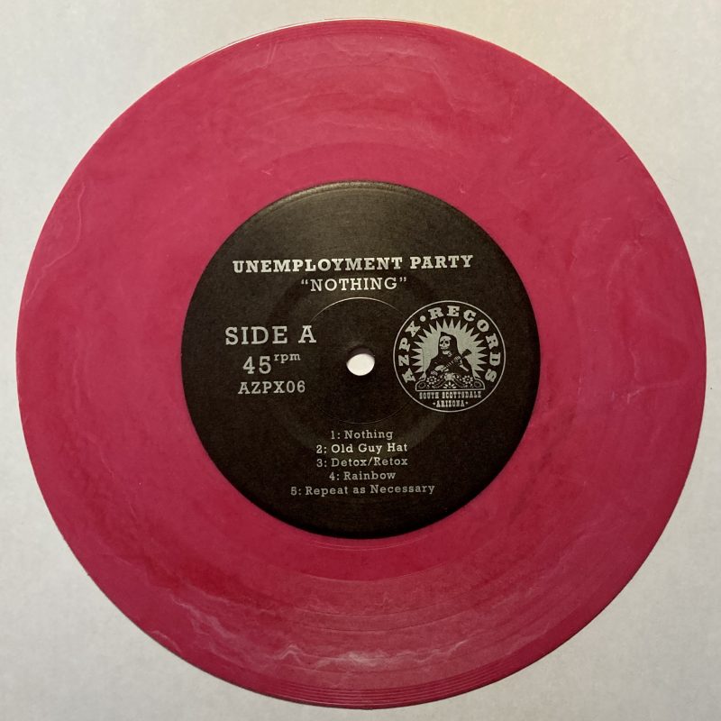 AZPX06: Unemployment Party/Awful Noise 'Nothing/Self-Titled' 7" Vinyl - Image 12