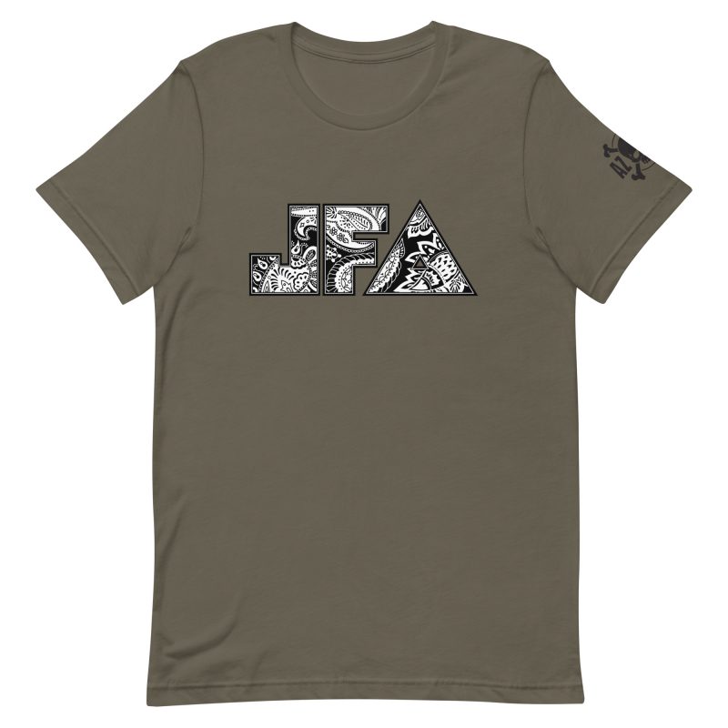 JFA B/W Paisley Soft/Fitted Unisex T-Shirt 2 - Image 3