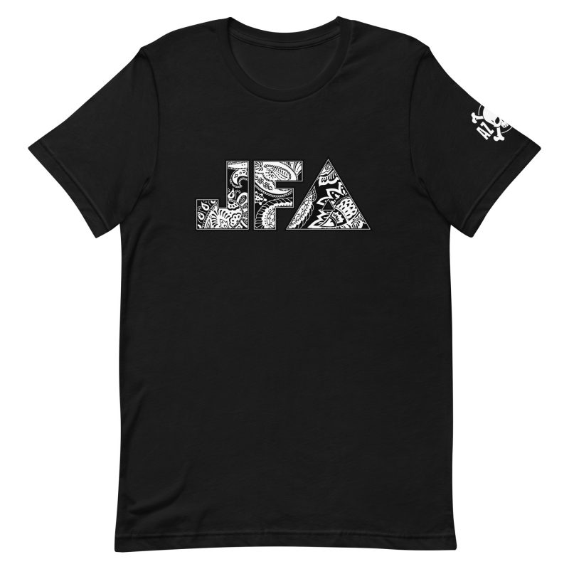 JFA B/W Paisley Soft/Fitted Unisex T-Shirt 1 - Image 2