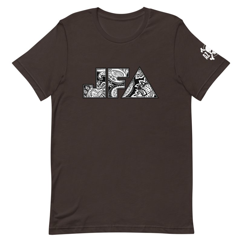 JFA B/W Paisley Soft/Fitted Unisex T-Shirt 1 - Image 4