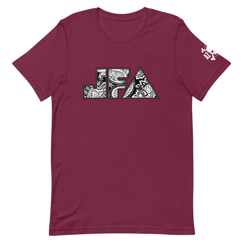 JFA B/W Paisley Soft/Fitted Unisex T-Shirt 1 - Image 5