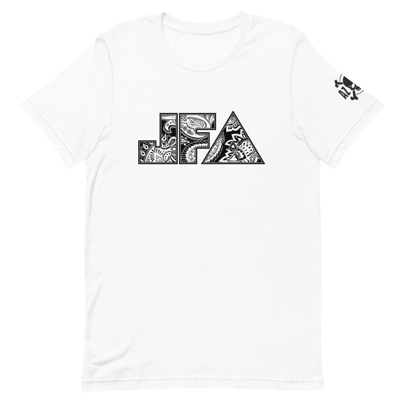 JFA B/W Paisley Soft/Fitted Unisex T-Shirt 2 - Image 8