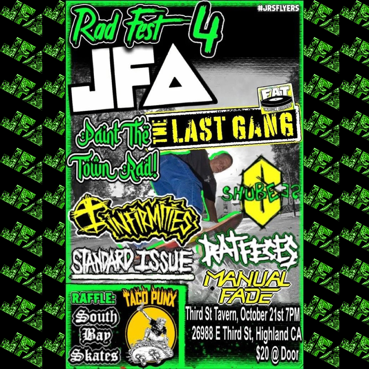 JFA to Headline Rad Fest 4 Saturday October 21 in Highland, CA