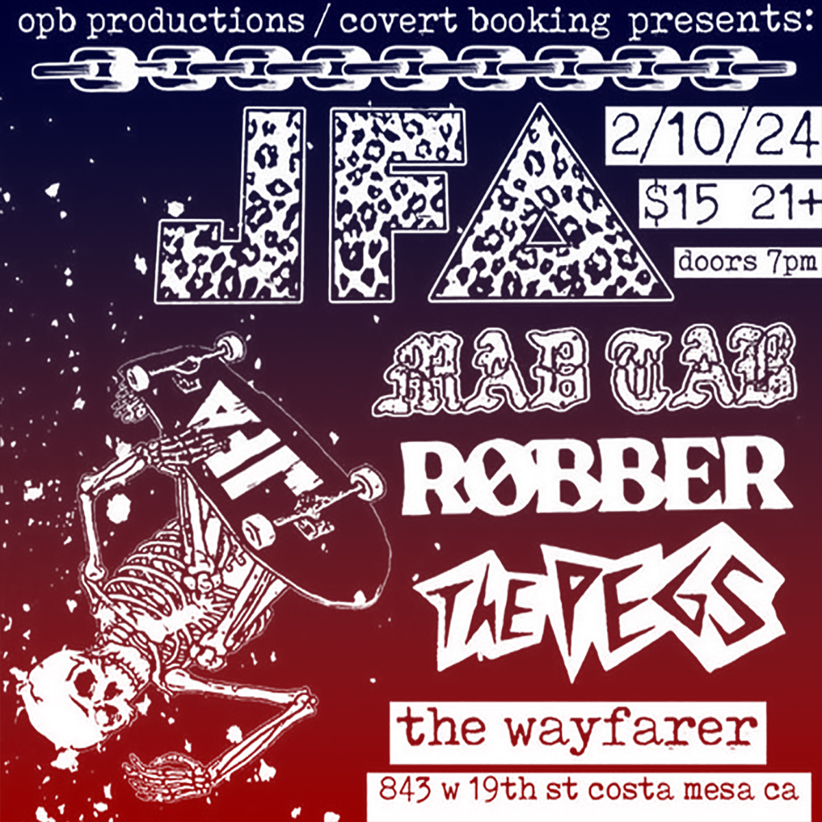 JFA Live! @ The Wayfarer, Costa Mesa February 10