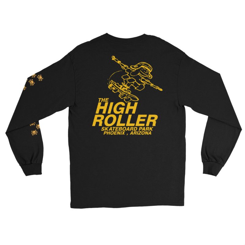 OG High Roller Skateboard Park Layout Long Sleeve T-shirt - Image 3