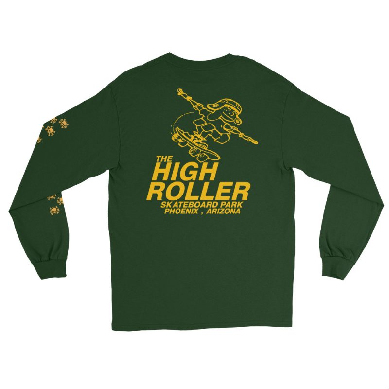 OG High Roller Skateboard Park Layout Long Sleeve T-shirt - Image 8