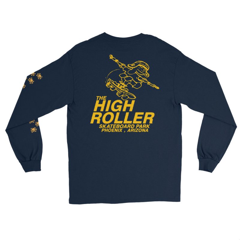 OG High Roller Skateboard Park Layout Long Sleeve T-shirt - Image 5